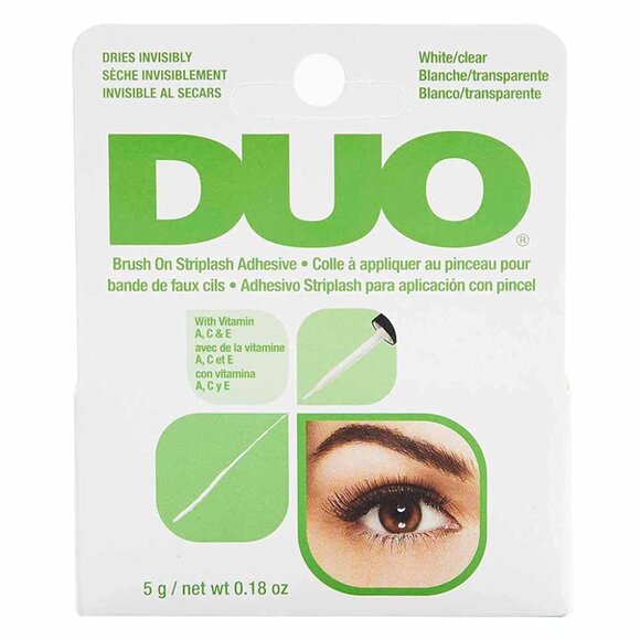 Brush-On Clear Lash Glue –Waterproof Strip Lash Adhesive with Vitamins A, C & E, - Picture 1 of 5